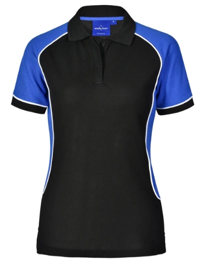 Picture of Winning Spirit, Ladies TrueDry Tri-colour S/S Pique Polo